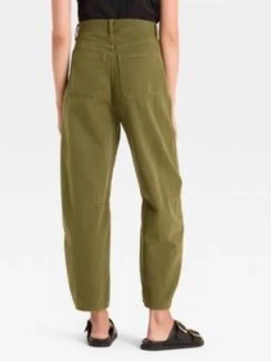 Universal Thread Barrel Utility Jeans (green) - size 4 - Picture 2 of 2